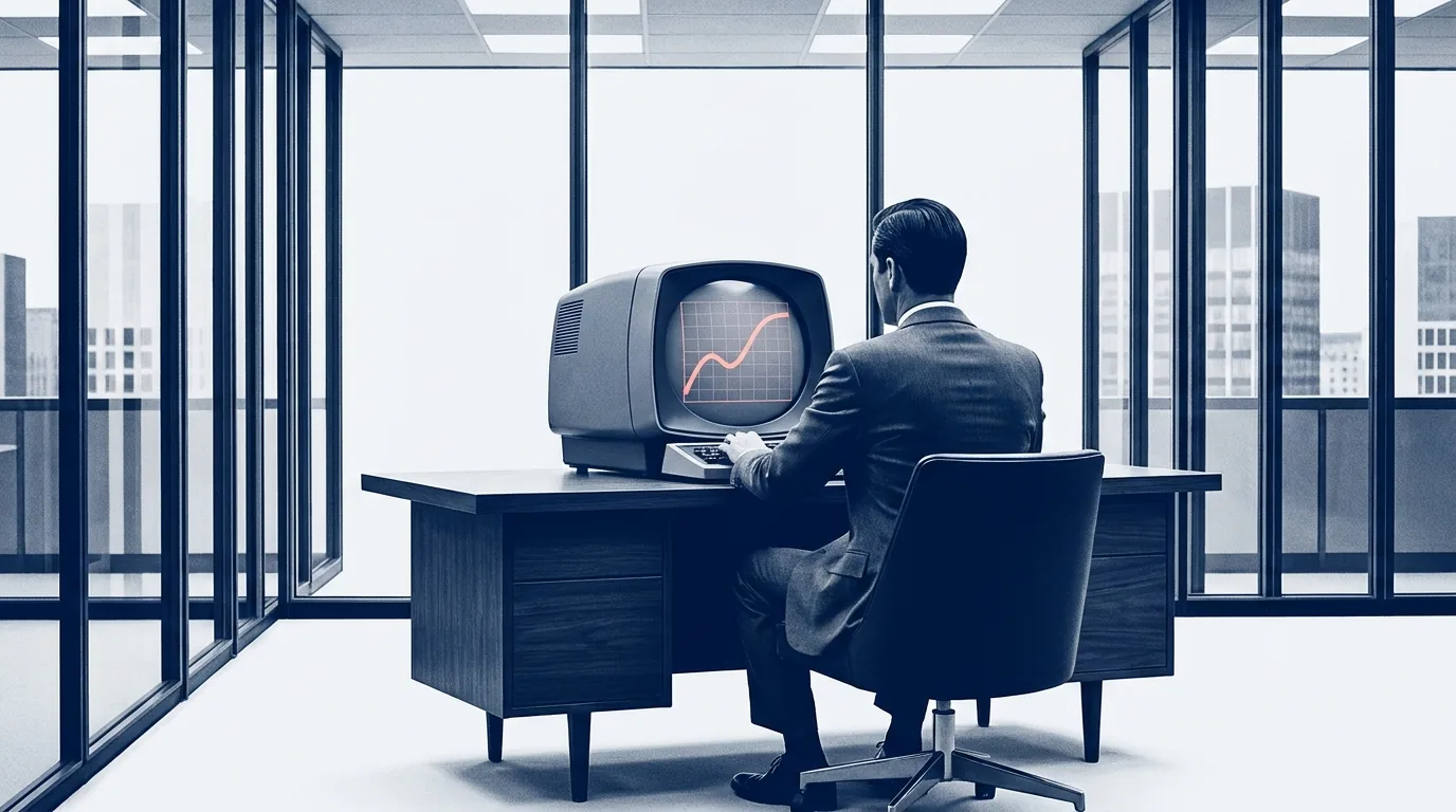 Analyst at a CRT terminal